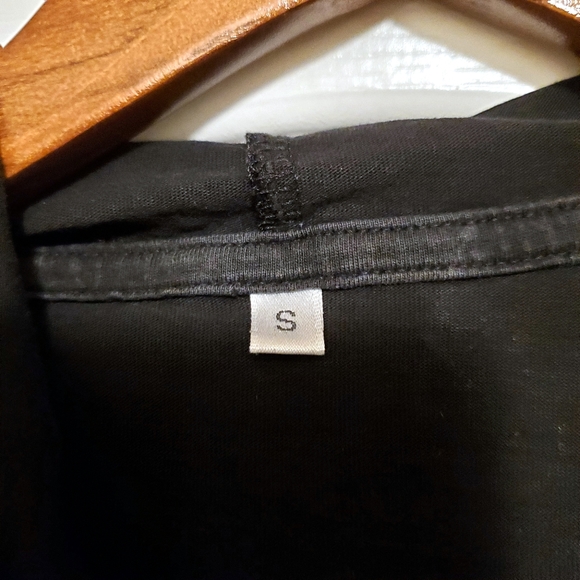 STHEART Black Long Sleeve lightweight hoodie S - Picture 5 of 5